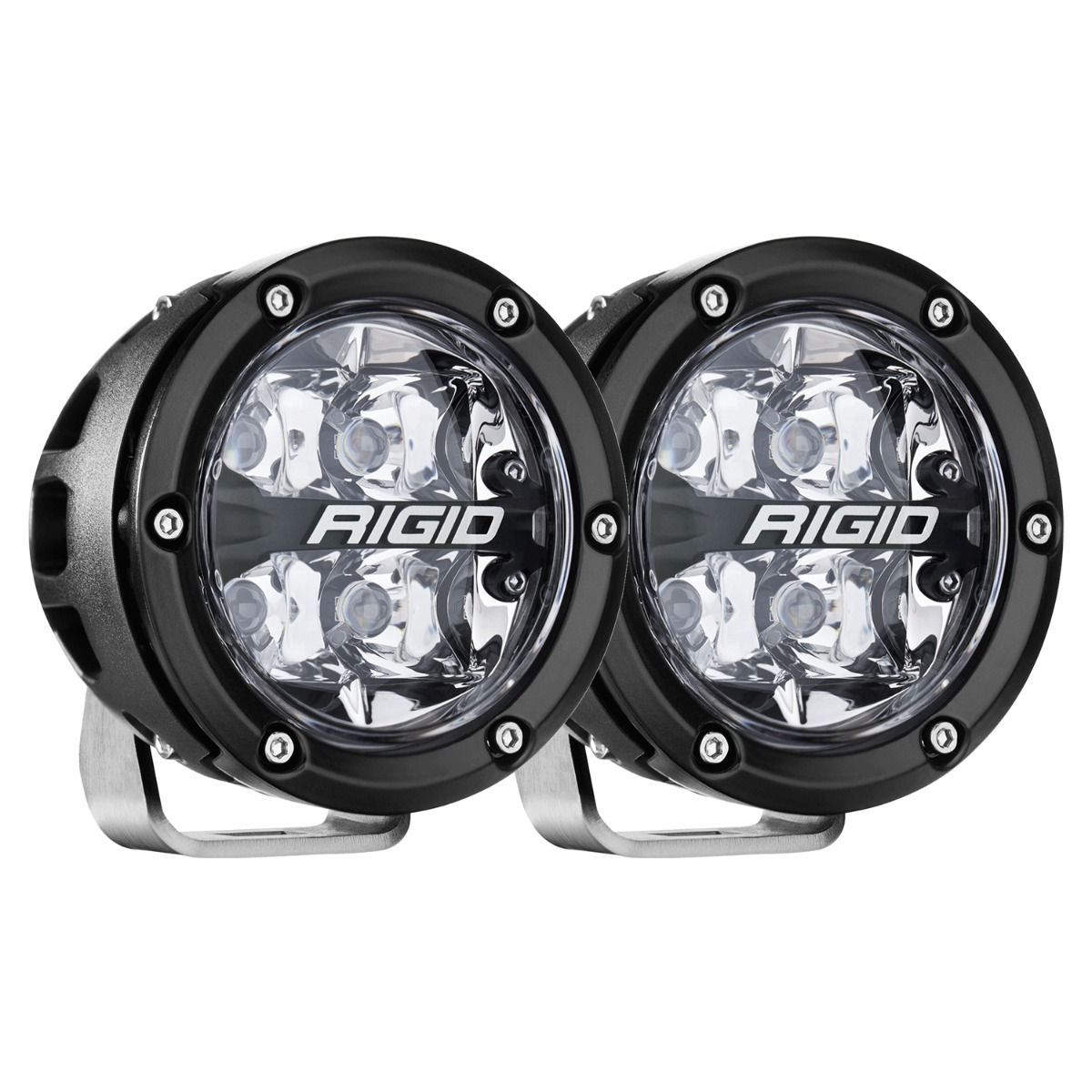 RIGID Industries 360-SERIES 4" OFF-ROAD LAMP, SPOT BEAM, RGBW BACKLIGHT (Pair)