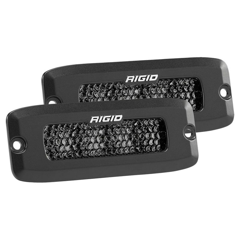 Rigid Industries SR-Q Series Pro Spot Diffused Midnight Flush Mount (Pair)