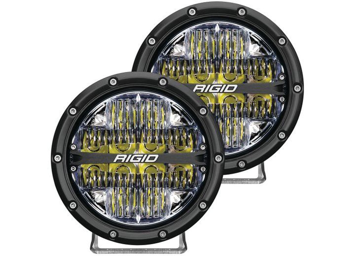 RIGID Industries 360-Series 6 Inch Led Off-Road Drive Beam White Backlight Pair