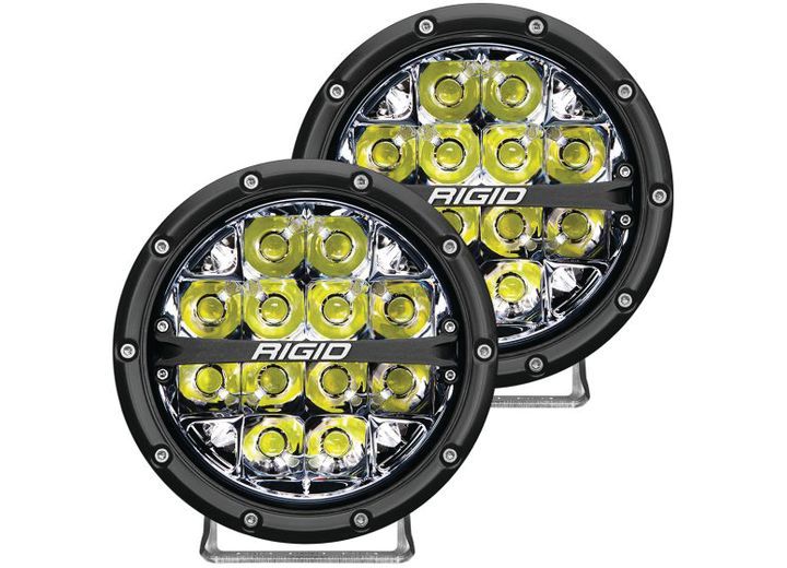 RIGID Industries 360-Series 6 Inch Led Off-Road Spot Beam White Backlight Pair