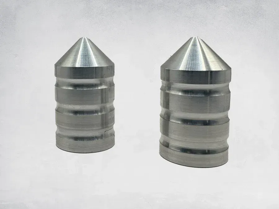 Marshin Whips Billet Machined V1 Raw Billet Magnetic Caps (Set of 2)