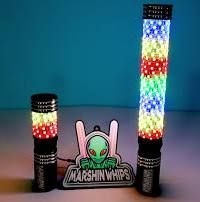 Marshin Whips 2811 RGB Multi-Color LED Fat Whips (1.5FT Set of 2)