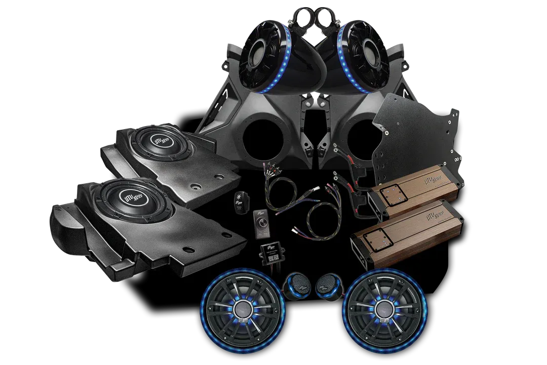 Utv Stereo Elite Series Stage 7 Stereo Kit for Can-Am Maverick R Utv Stereo Elite Series Stage 7 Stereo Kit for Can-Am Maverick R