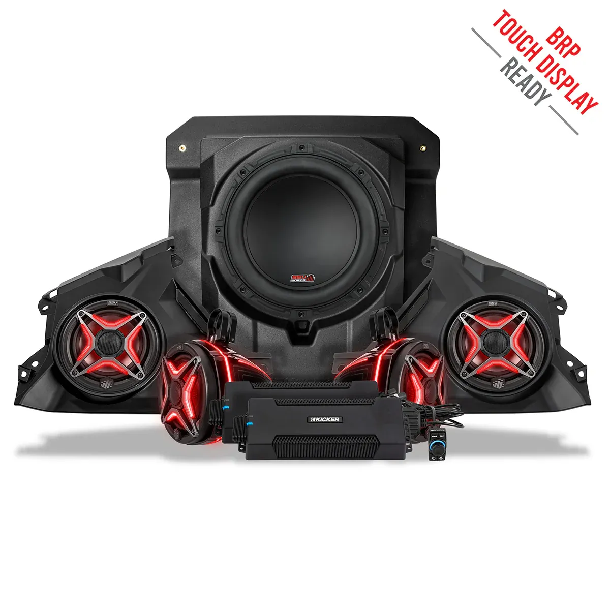 SSV Works Phase-4 V-Spec 1650watt 5-Speaker Stereo System for 2024-2025 Can-Am Maverick R SSV Works Phase-4 V-Spec 1650watt 5-Speaker Stereo System for 2024-2025 Can-Am Maverick R