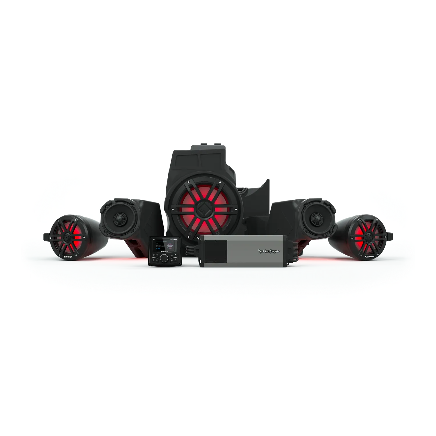 Rockford Fosgate Stage 4 Audio System For 2019+ RZR Pro XP, Pro R, and Turbo R Models Rockford Fosgate Stage 4 Audio System For 2019+ RZR Pro XP, Pro R, and Turbo R Models