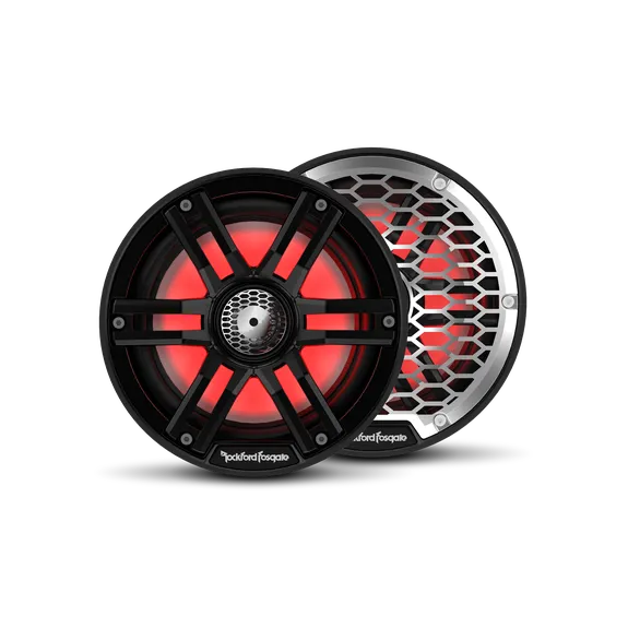 Rockford Fosgate M2 6.5” Color Optix Marine 2-Way Speakers (pair) - Black Rockford Fosgate M2 6.5” Color Optix Marine 2-Way Speakers (pair) - Black