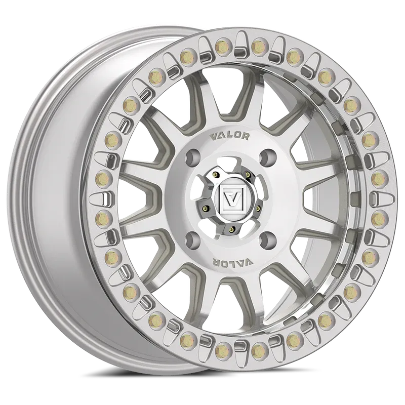 1 Valor Offroad V09 Beadlock 15x7 4x137 +40mm Raw Machined Utv Wheel 1 Valor Offroad V09 Beadlock 15x7 4x137 +40mm Raw Machined Utv Wheel