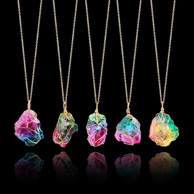 Colorful Quartz Necklace (1 pc)