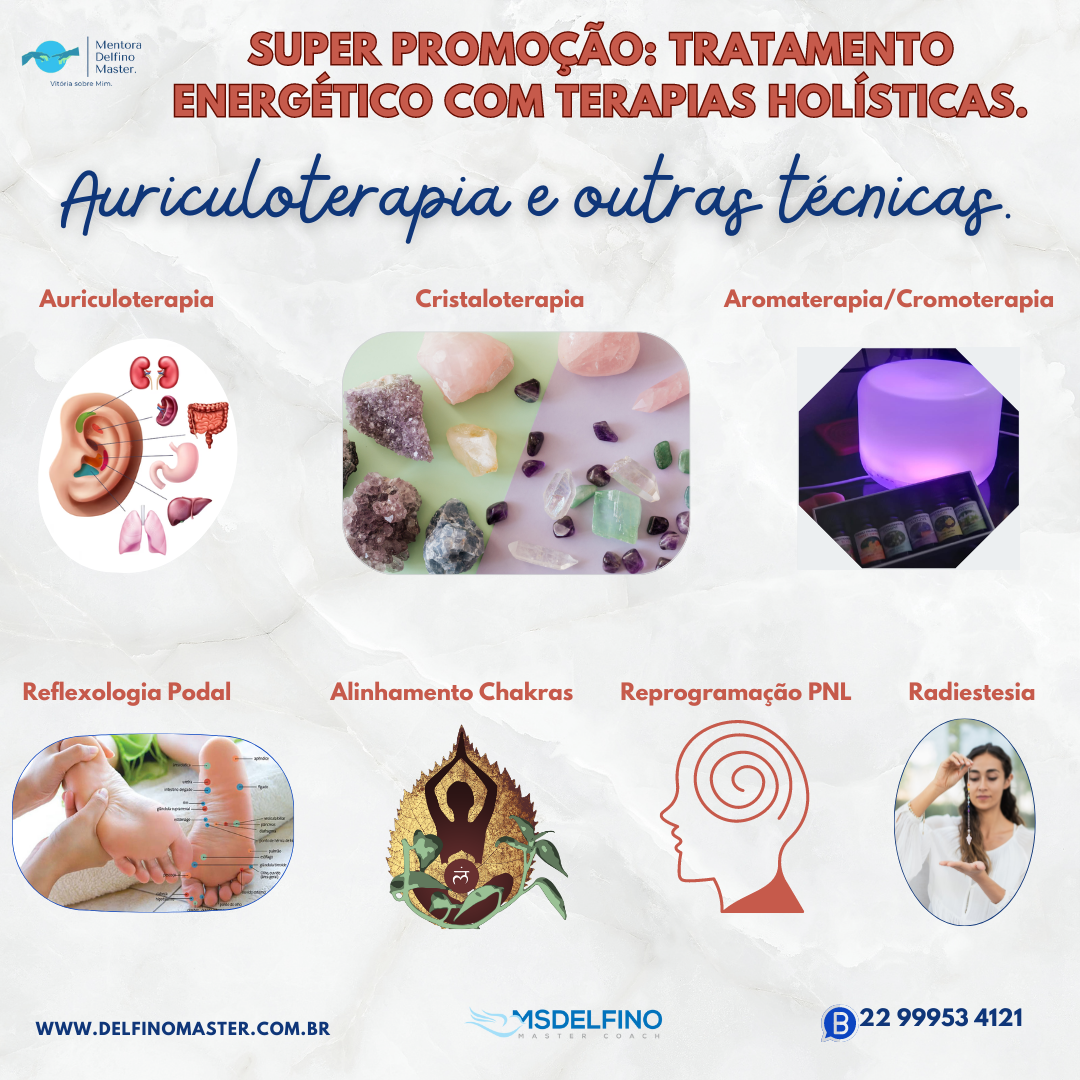 COMBO AURICULOTERAPIA e outras Terapias Holísticas