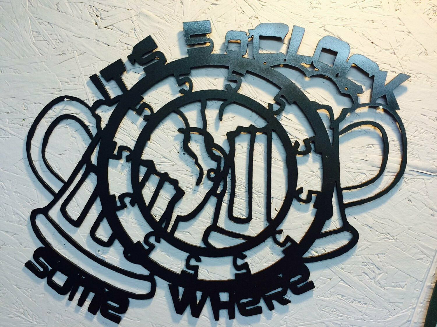 5 oclock somewhere metal art 19x17