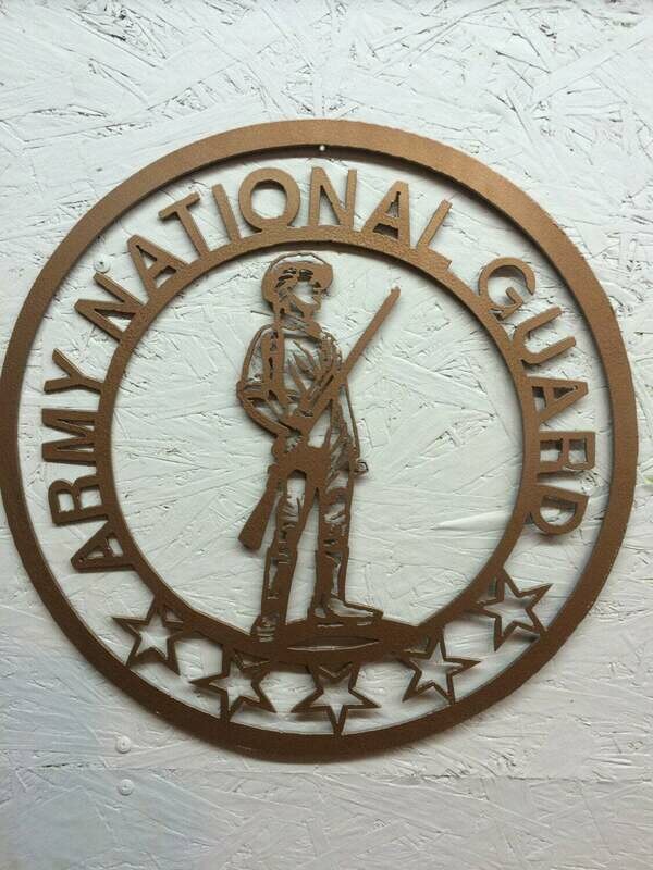 Army National Guard Metal art