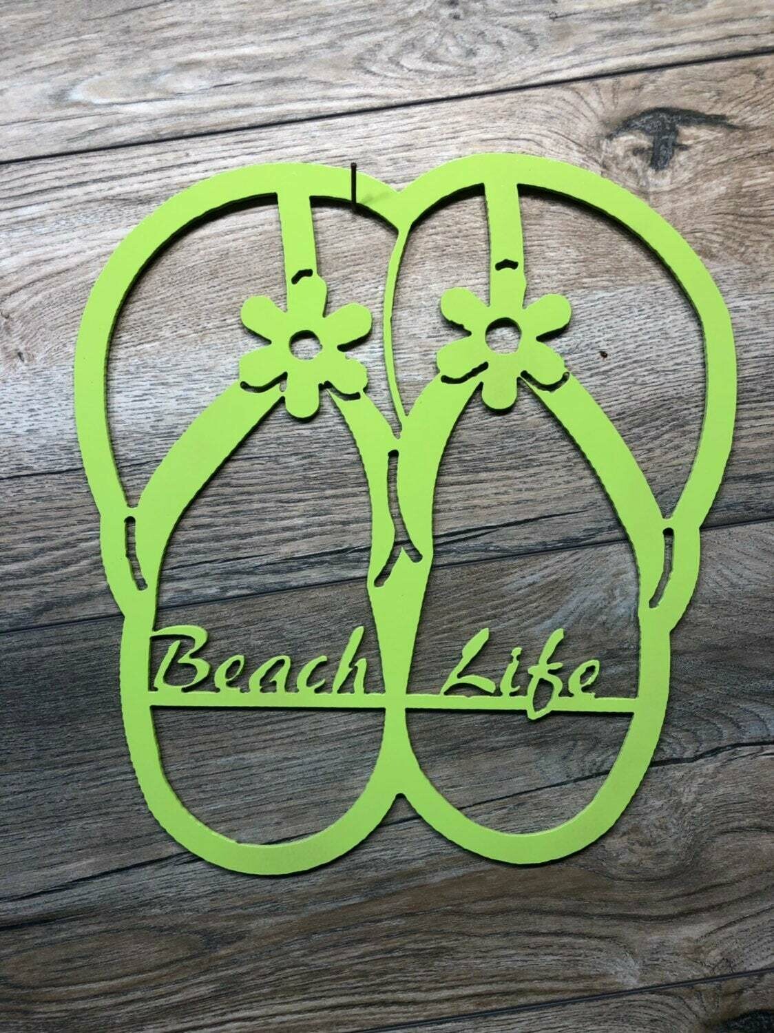 Beach Life Flip Flop wall art