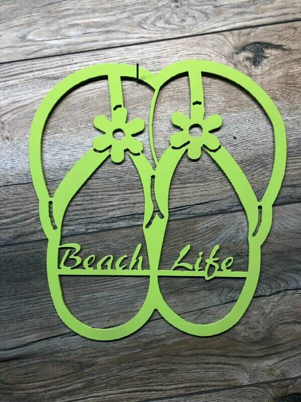 Beach Life Flip Flop wall art