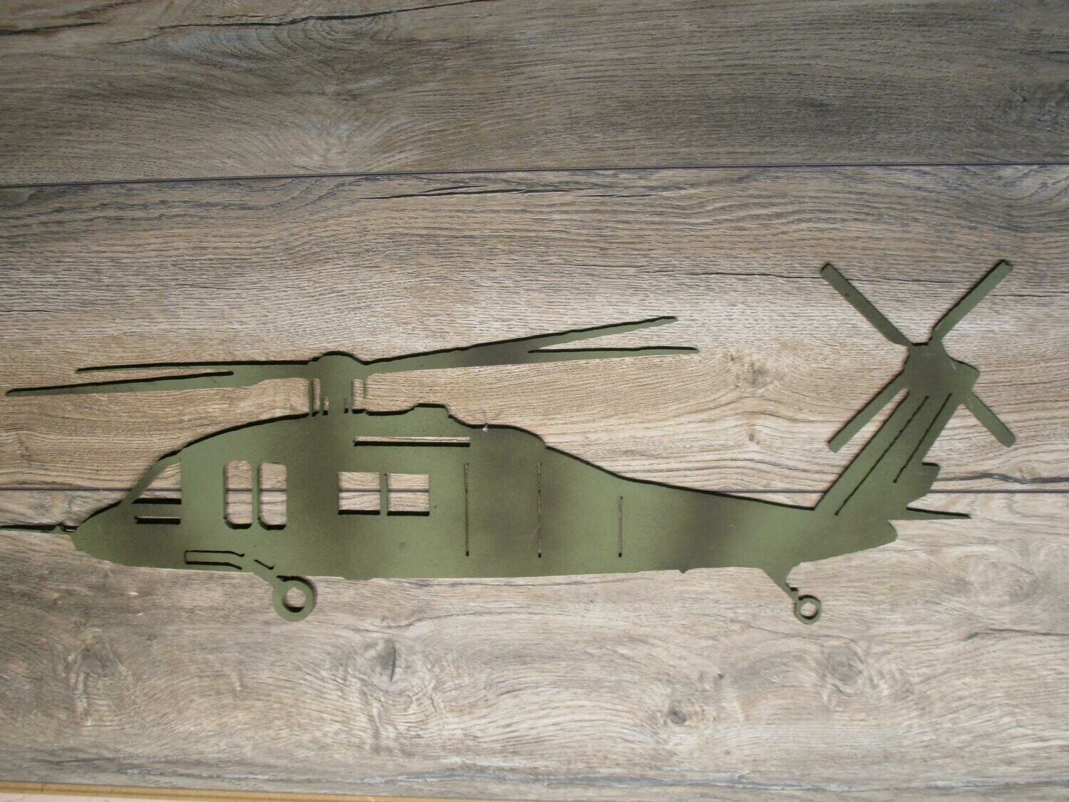Blackhawk Military Helicopter wall art