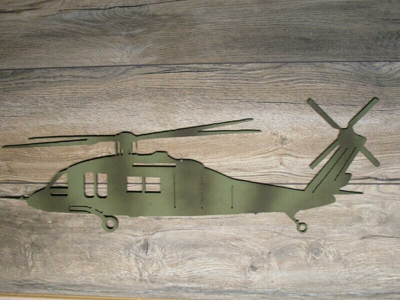 Blackhawk Military Helicopter wall art