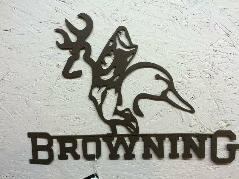 Browning Hunting metal art