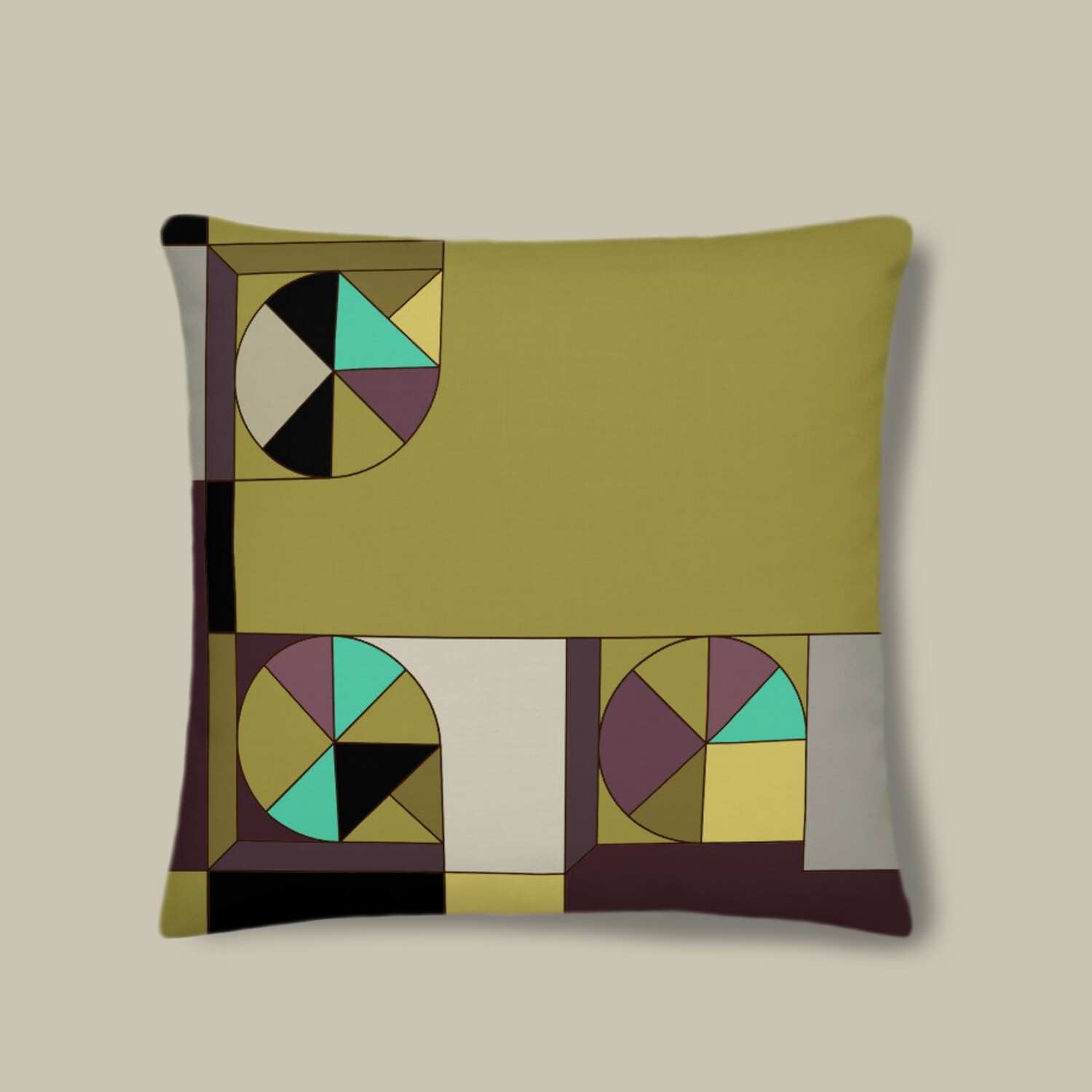 Ethnicanamustarda -Premium Pillow, Size in cm: 46×46