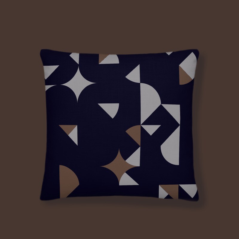 Retro puzzle midnight - Premium Pillow