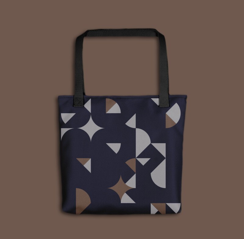 Retro puzzle nougat, tote bag