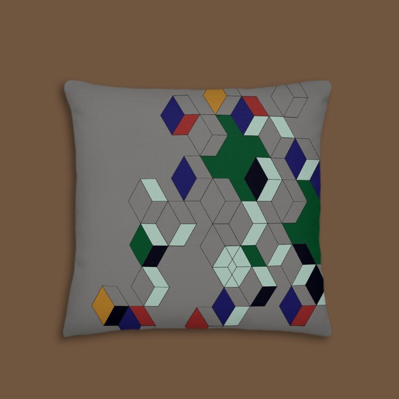 Squares by Bauhaus -Premium Pillow