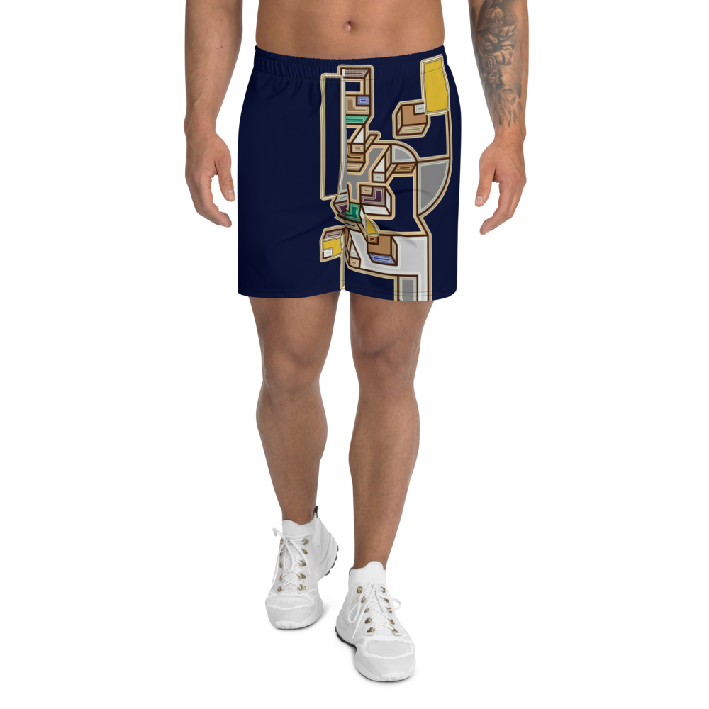 Ndebele vibes, men's Athletic Long Shorts