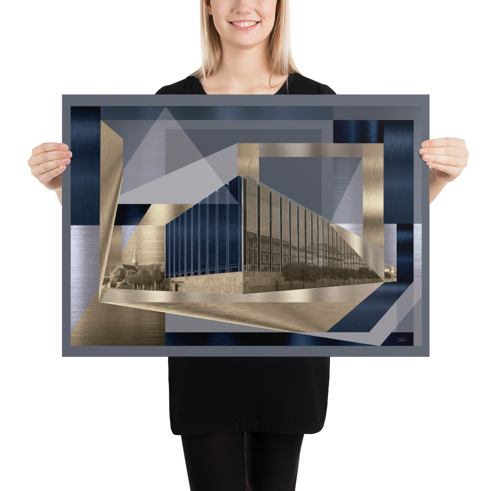 National Bank of Denmark, poster 50x70 cm