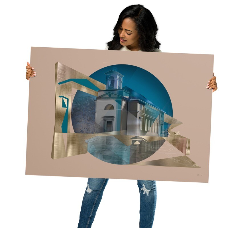 Hørsholm Kirke, poster 50x70 cm / 70x100 cm