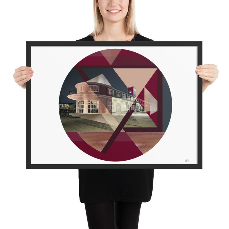 Custom House, framed poster 50x70 cm