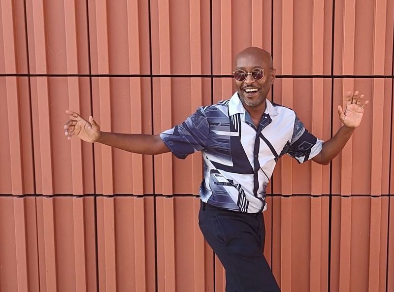 &quot;Månelys over Klostergaarden&quot;, unisex button shirt. Make sure when ordering this shirt 2 sizes smaller than normal as it is oversized.