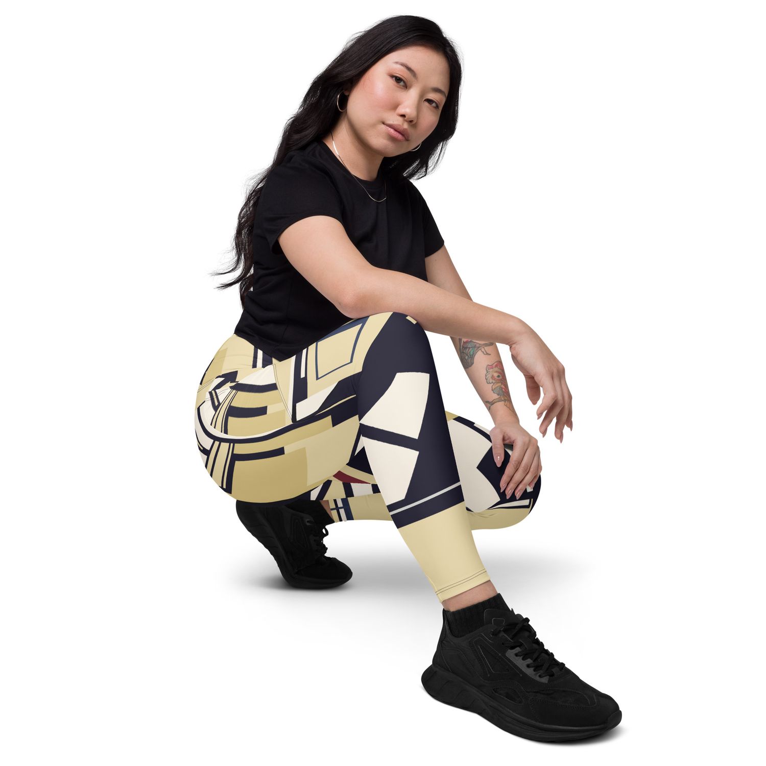 Bauhaus by our hous, beige leggings with pockets