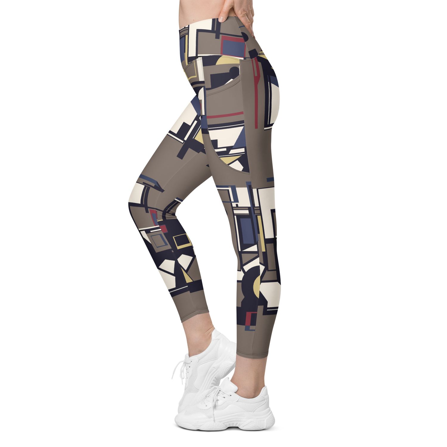 Bauhaus grey by our house, leggings with pockets