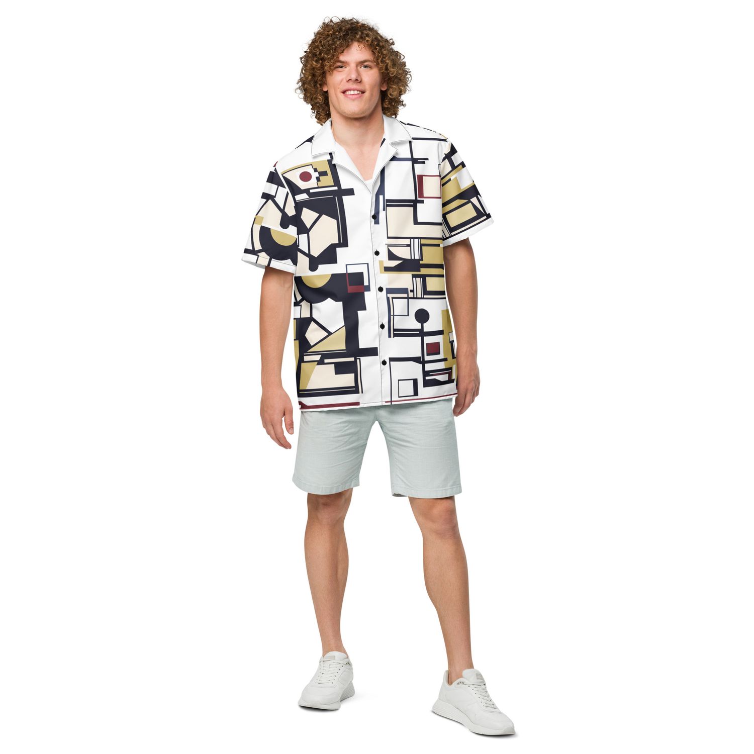 Bauhaus by our house, unisex button shirt