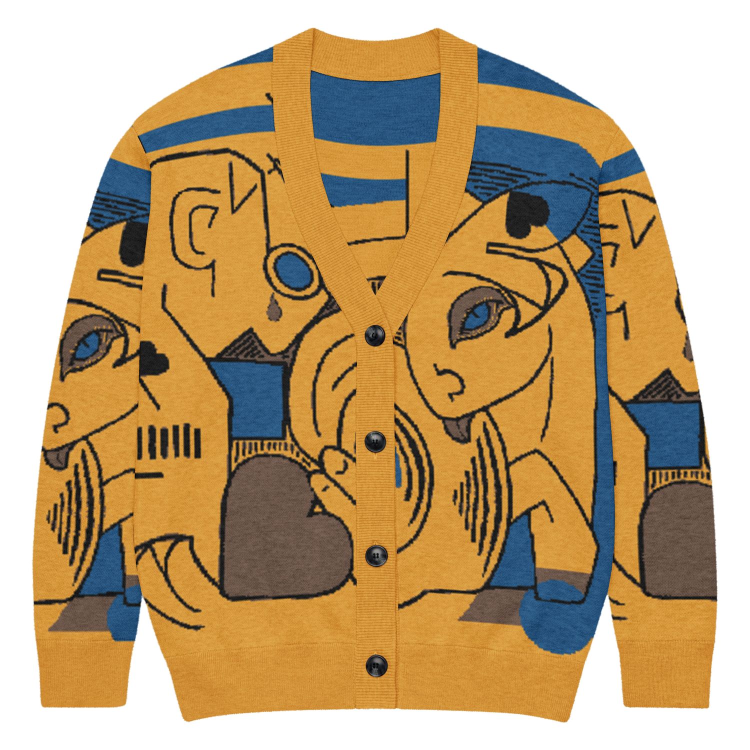 gelb Knitted cardigan