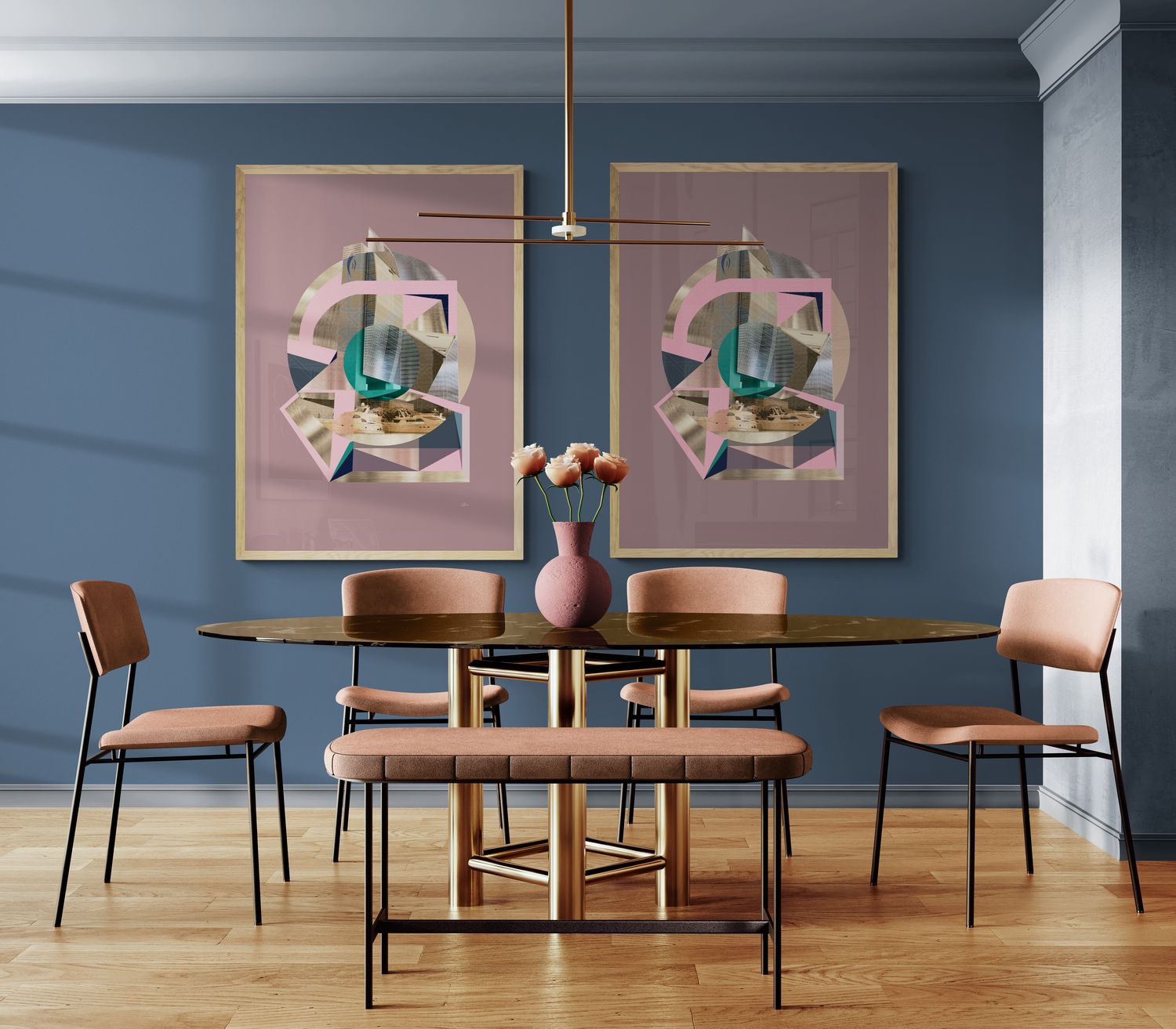 NBD- National Bank of Dubai, framed matte paper poster