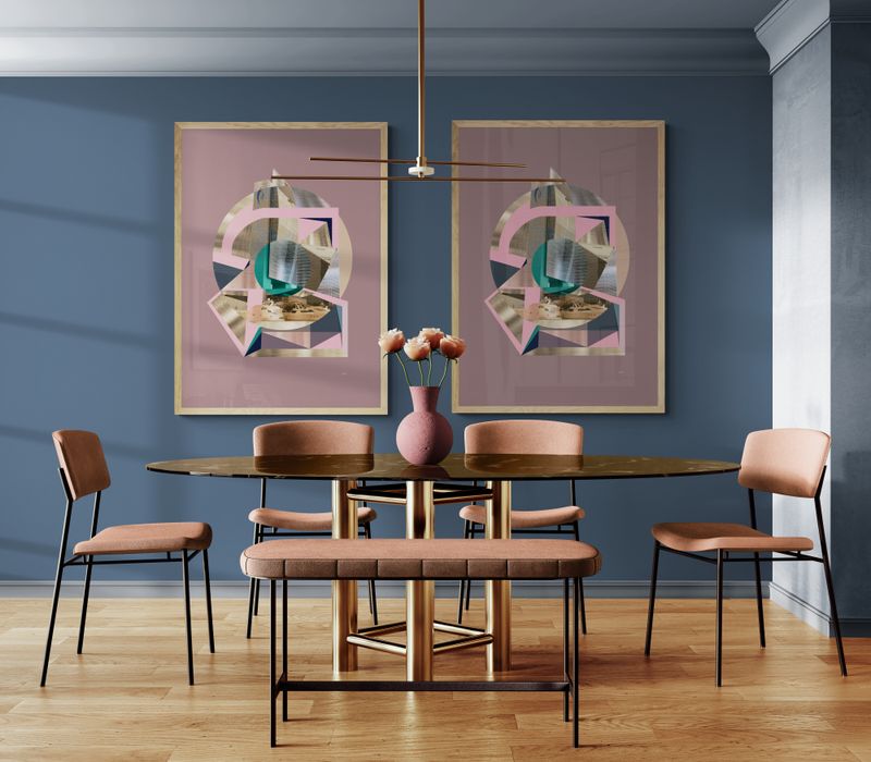 NBD- National Bank of Dubai, framed matte paper poster