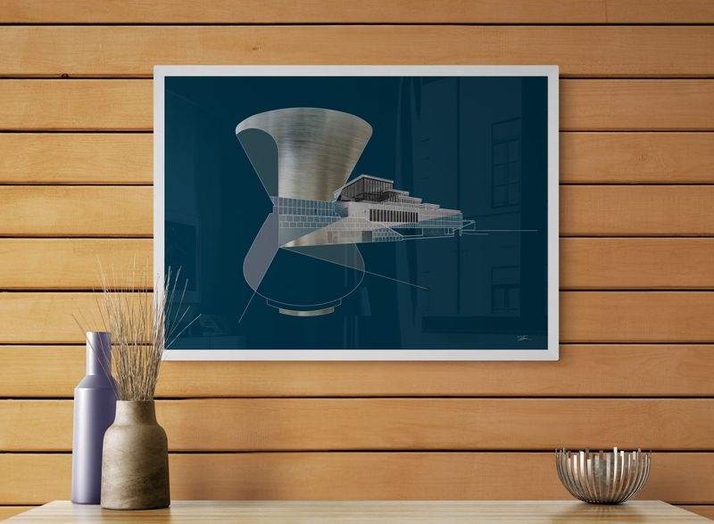 Kunsten i Ålern, framed poster 50x70 cm