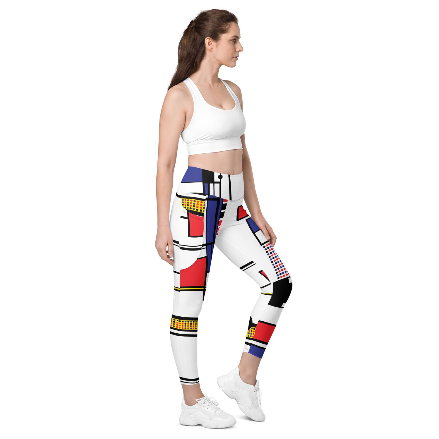 Pop arty, leggings with pockets