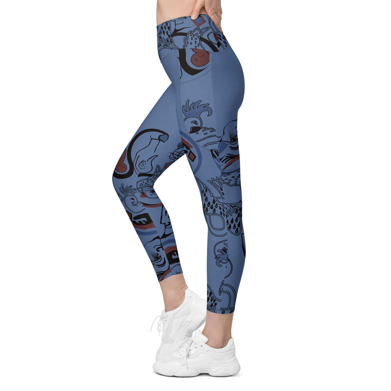 The tatoo, recycled leggings with pockets