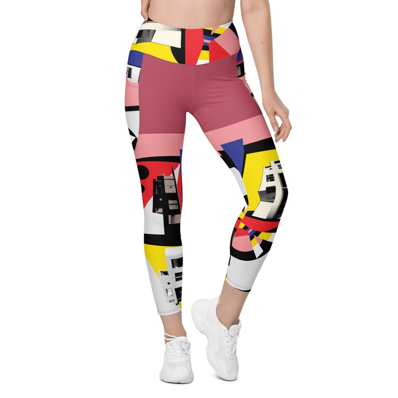 Bauhaus meets funkis, recycled leggings with pockets