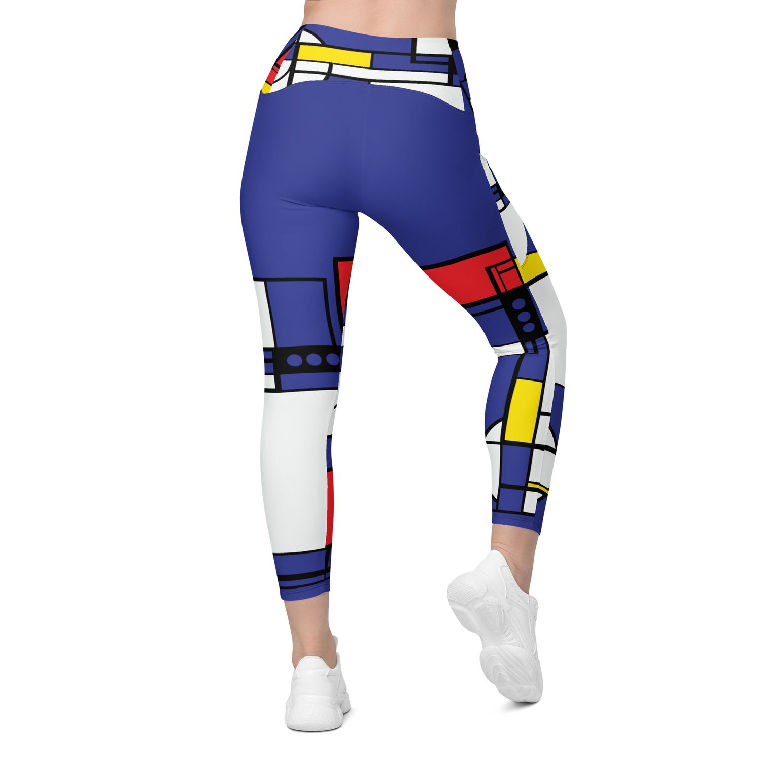 Pop arty, recycled leggings with pockets