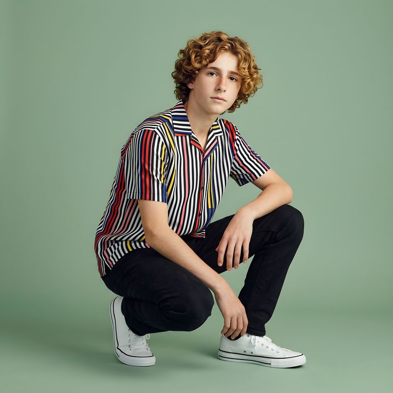 LSY, unisex button shirt.