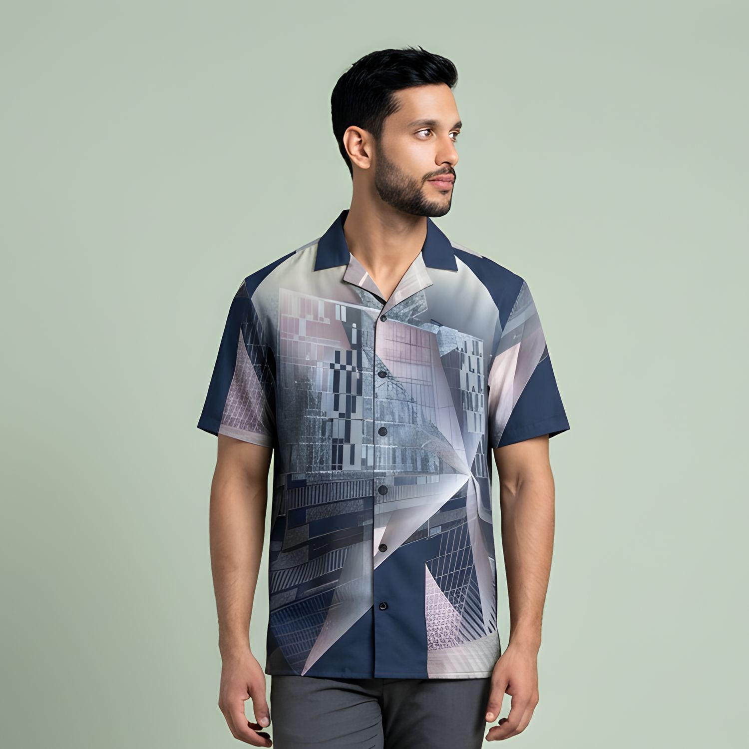 Østerbrogården, unisex button shirt.