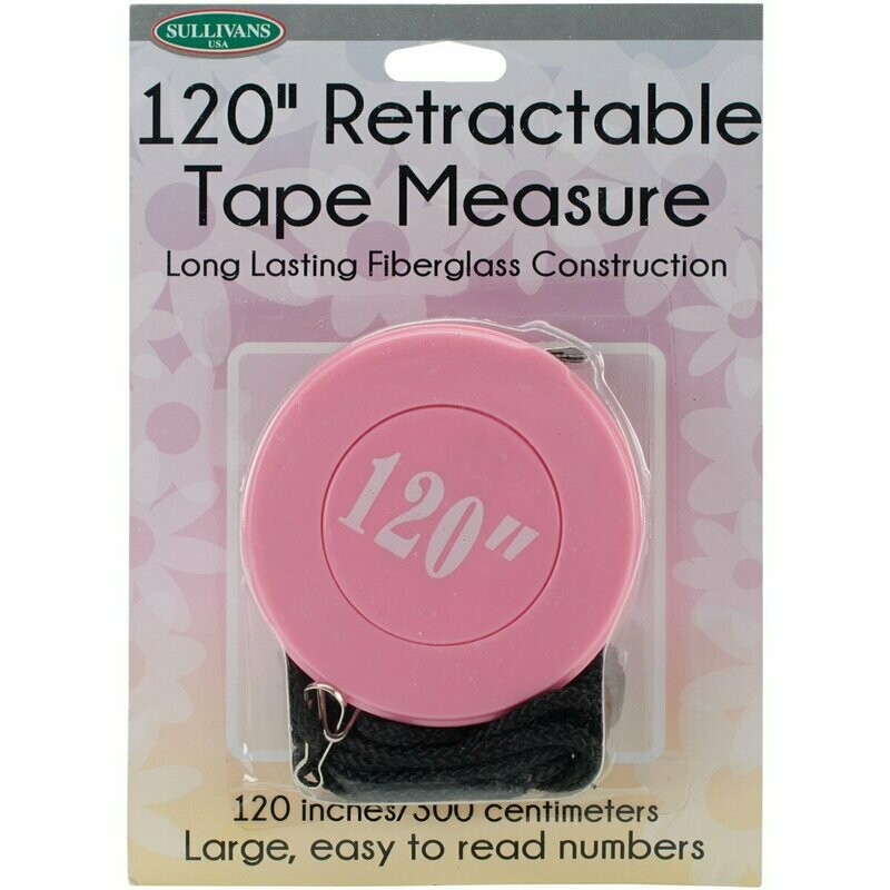 RETRACTABLE TAPE MEASURE (120")  BLUE | Sullivans USA
