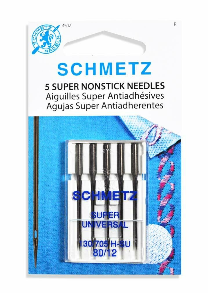 SUPER NONSTICK NEEDLES (80/10,12, 14, &amp; 16 x 5 PC)  | Schmetz