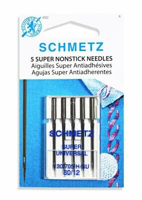 SUPER NONSTICK NEEDLES (80/10,12, 14, &amp; 16 x 5 PC)  | Schmetz