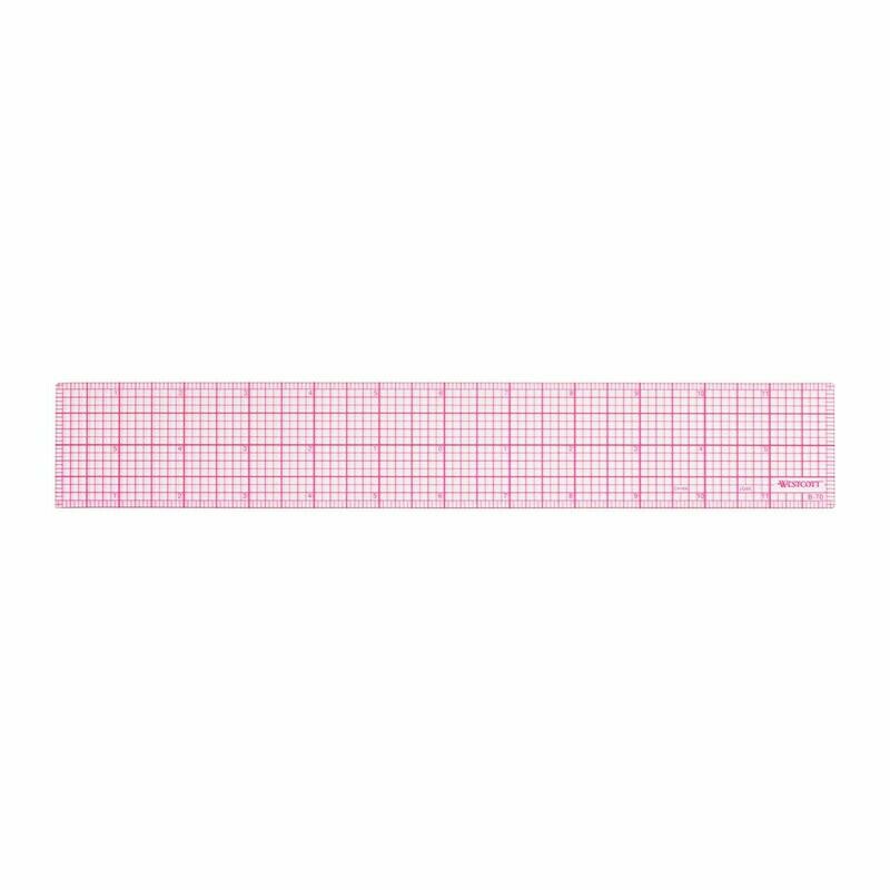 BEVELED CLEAR RULER 12" x 2" | Westcott