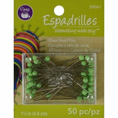 ESPADRILLES GLASS HEAD PINS (50 PC)  | Dritz