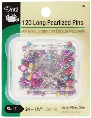 LONG PEARLIZED PINS (120 PC) | Dritz