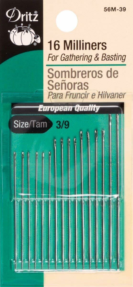 MILLINERS NEEDLES (16 PC / 3/9 SIZE) | Dritz