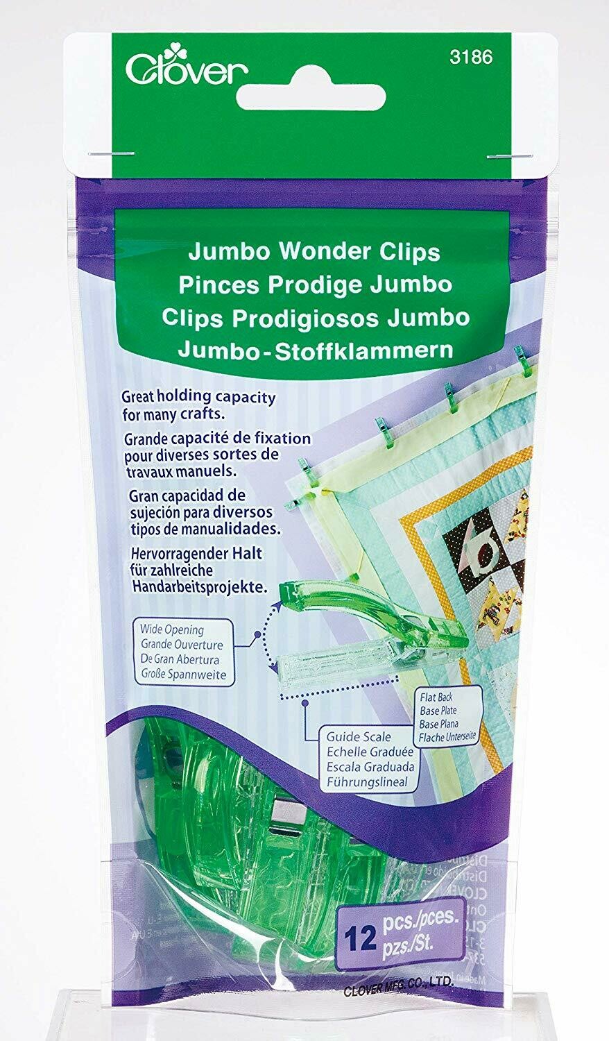 JUMBO WONDER CLIPS (12 PC) | Clover
